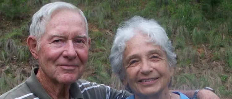 The late Russell Brannon with wife Janice Brannon in 1986
