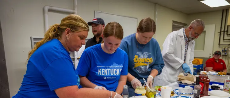 Agricultural Education and Advocacy students make burgers