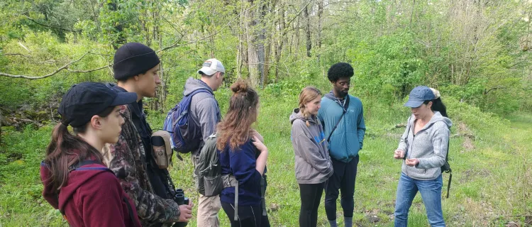FNR GSA members go on a mushroom walk