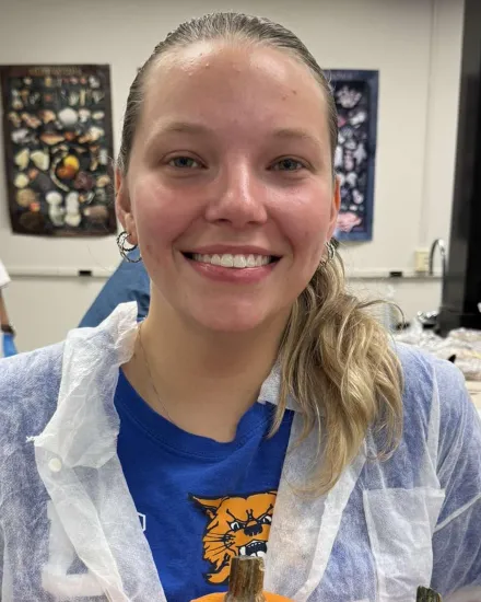 Sarah Johnson in a lab