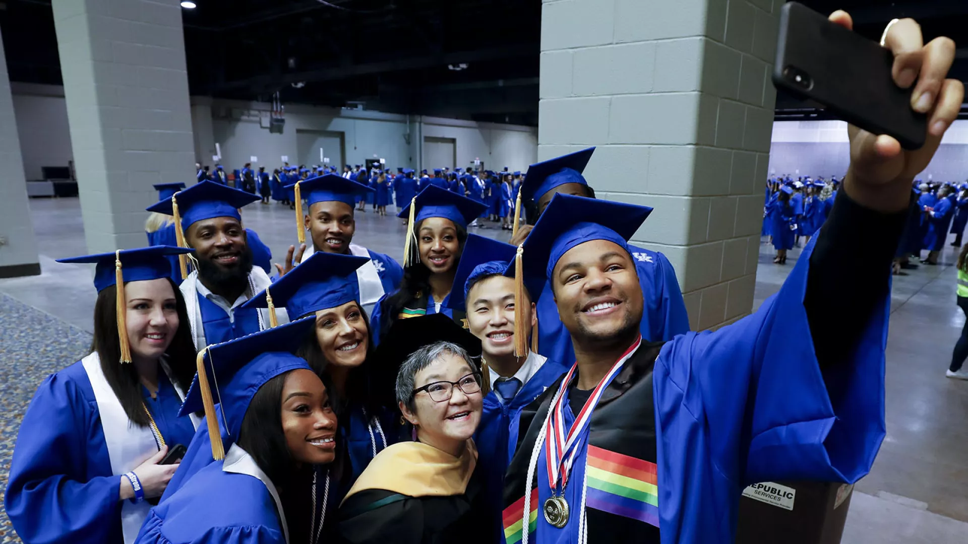 Dr. Keiko Tanaka with Community and Leadership Development graduates
