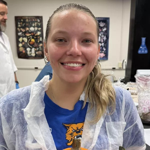 Sarah Johnson in a lab