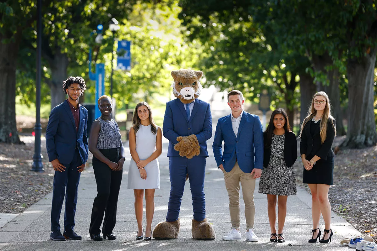 Students with Wildcat